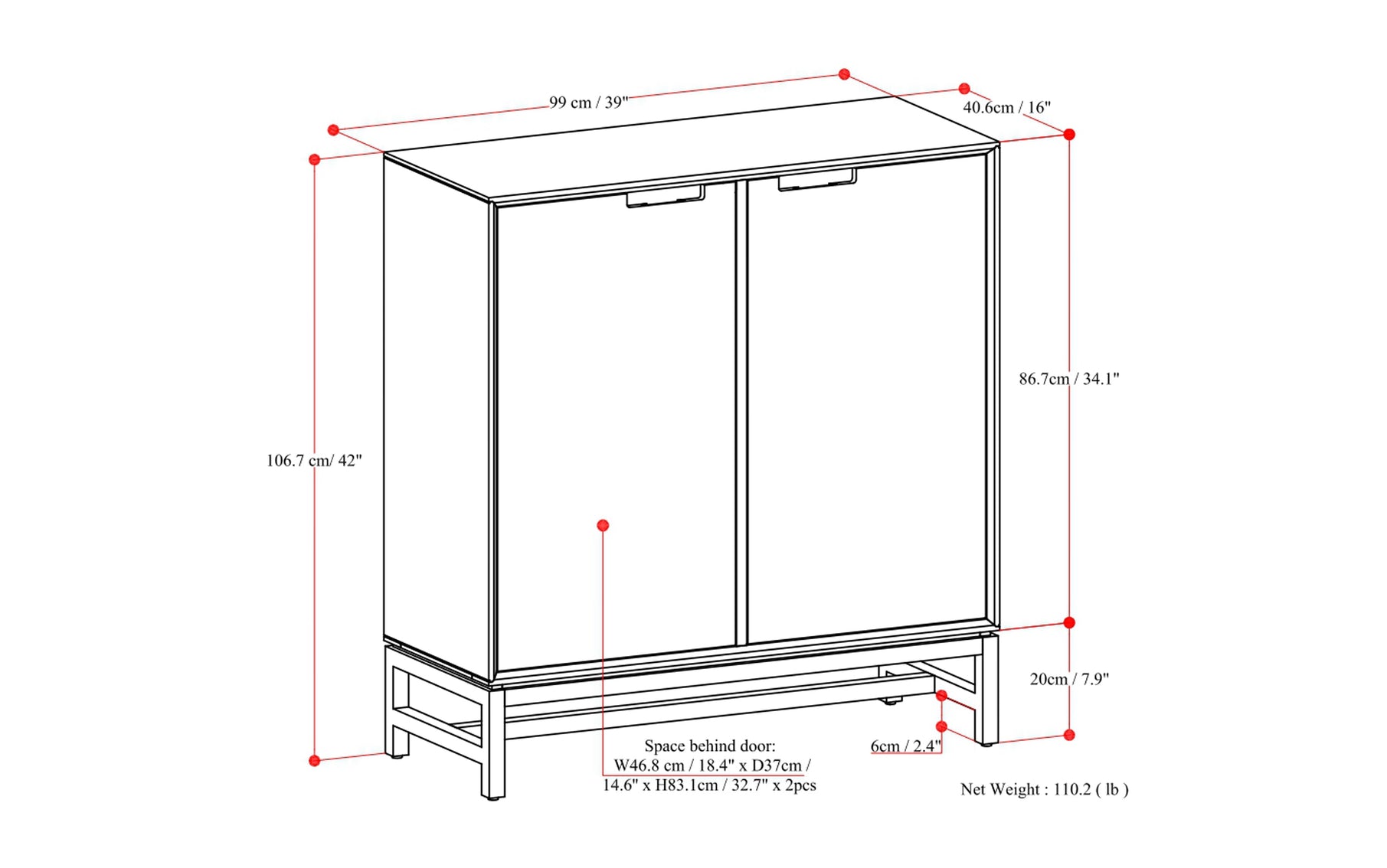 Banting Medium Storage Cabinet