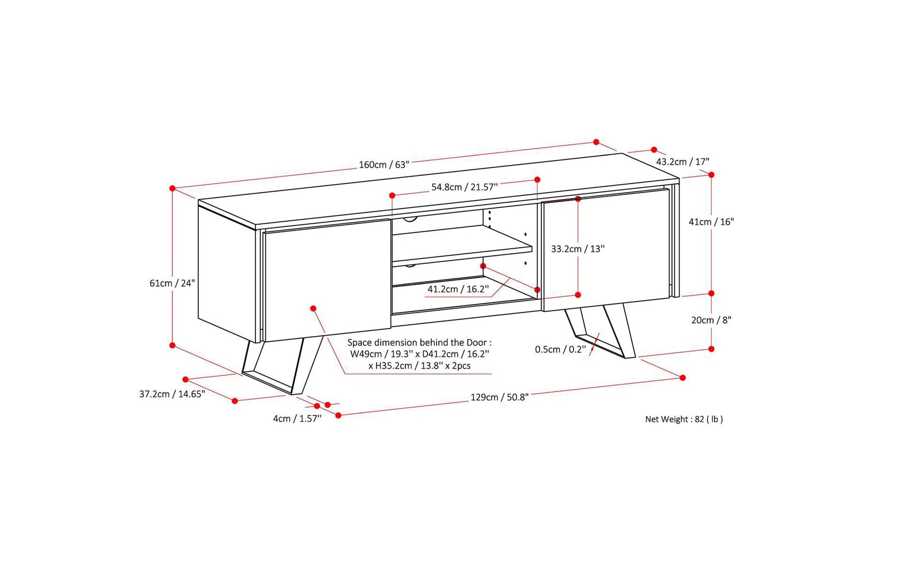 Rustic Natural Aged Brown | Lowry Solid Acacia Wood Wide TV Media Stand For TVs up to 70 Inches