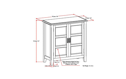 Black | Burlington Low Storage Cabinet