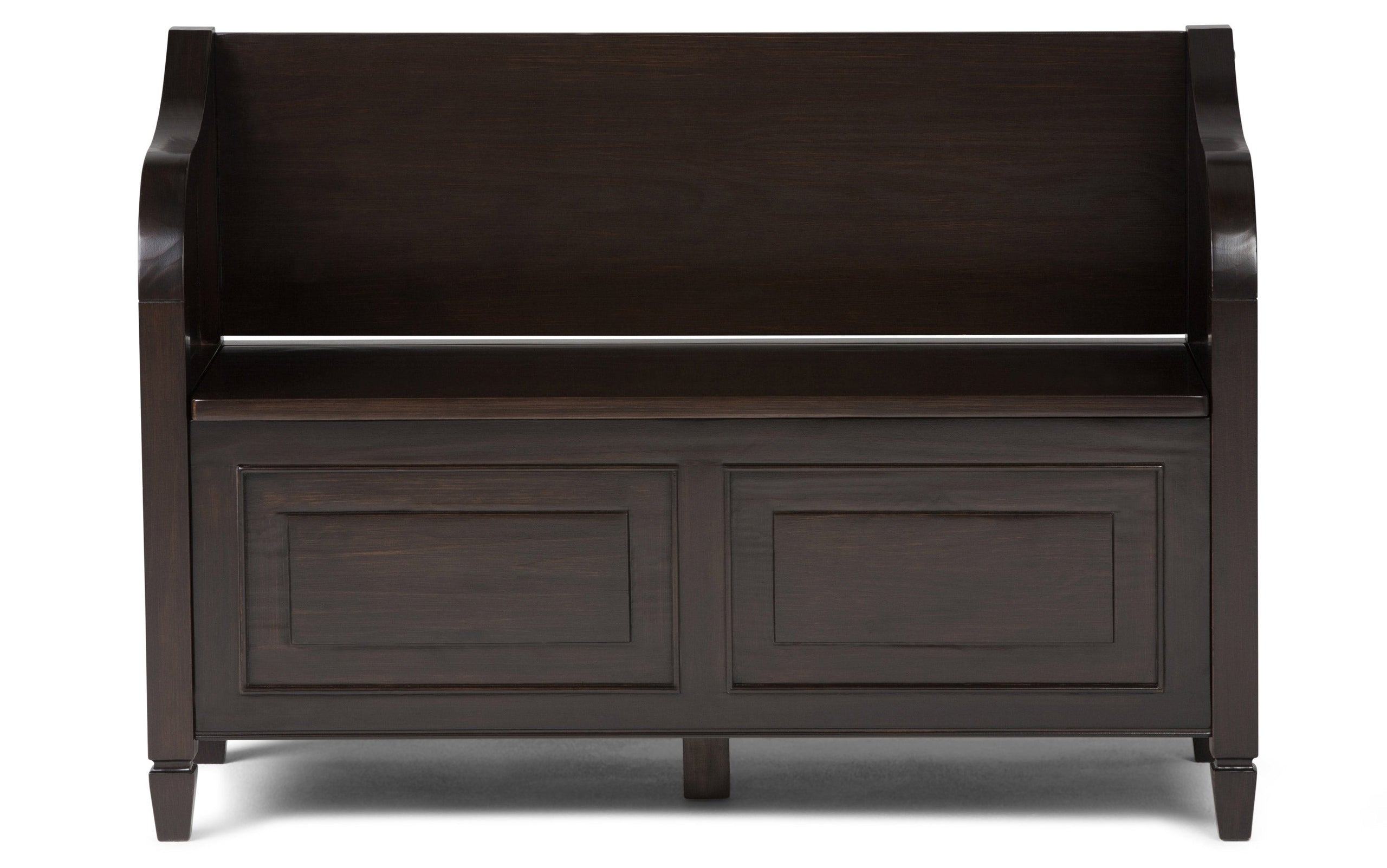 Dark Chestnut Brown | Connaught 42-inch Storage Bench and 40-inch Cabinet