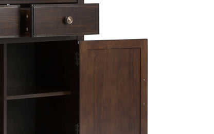 Chestnut Brown | Connaught 30-inch Storage Bench and 40-inch Cabinet