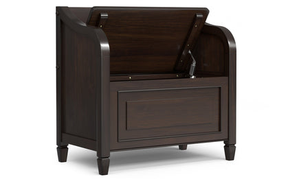 Chestnut Brown | Connaught 30-inch Storage Bench and 40-inch Cabinet