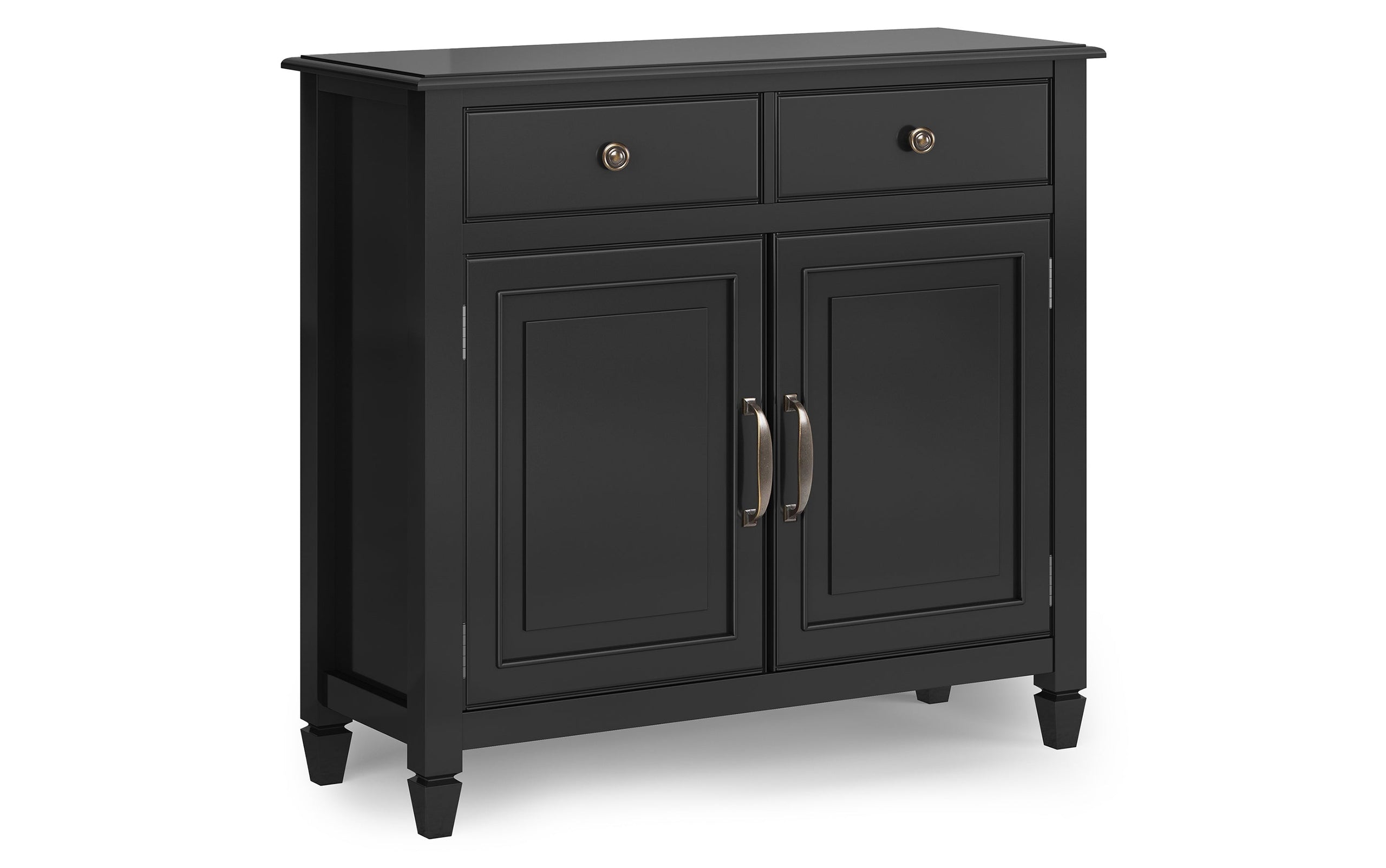 Black | Connaught 51-inch Storage Bench and 40-inch Cabinet