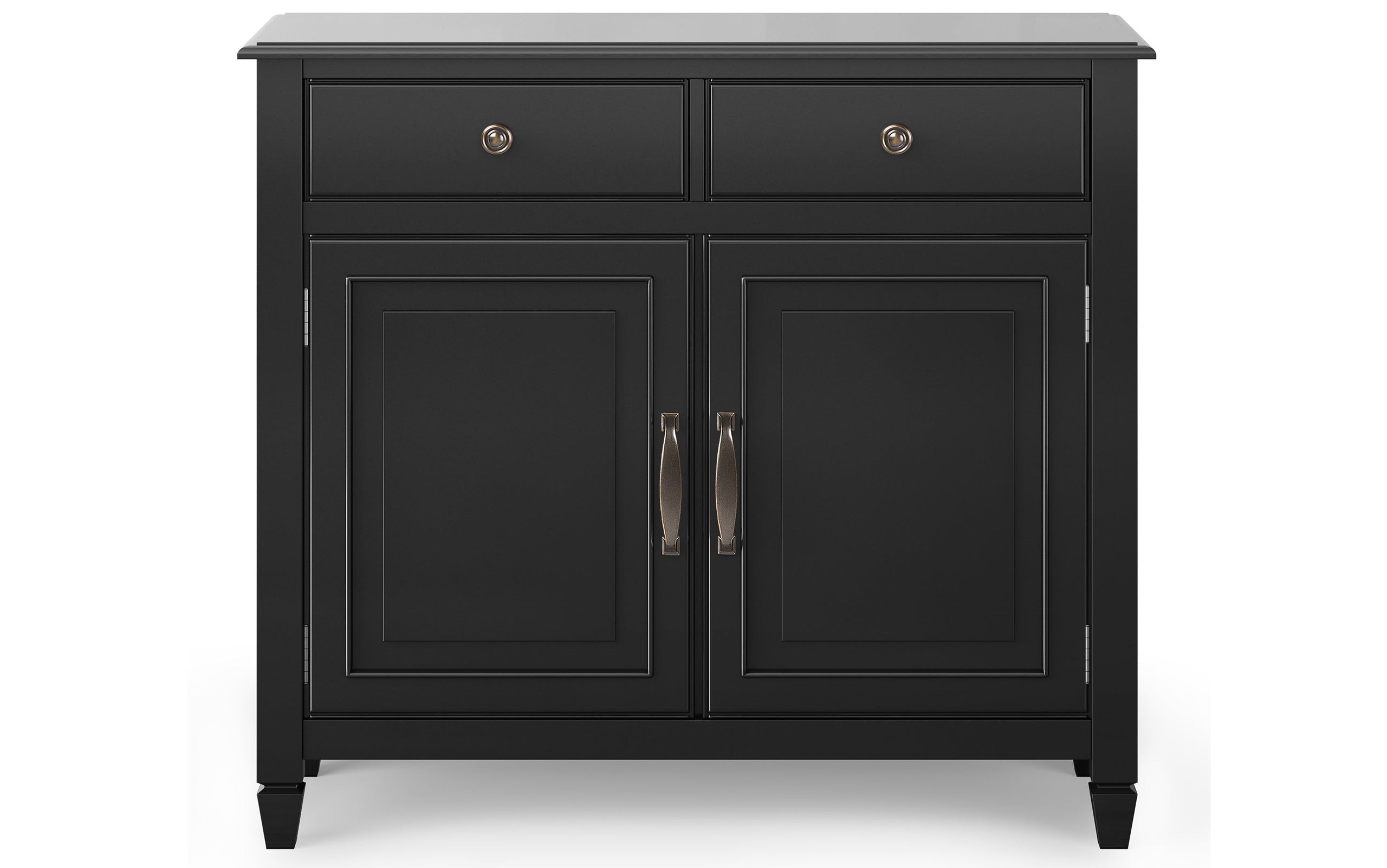 Black | Connaught 51-inch Storage Bench and 40-inch Cabinet
