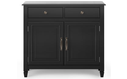 Black | Connaught 51-inch Storage Bench and 40-inch Cabinet