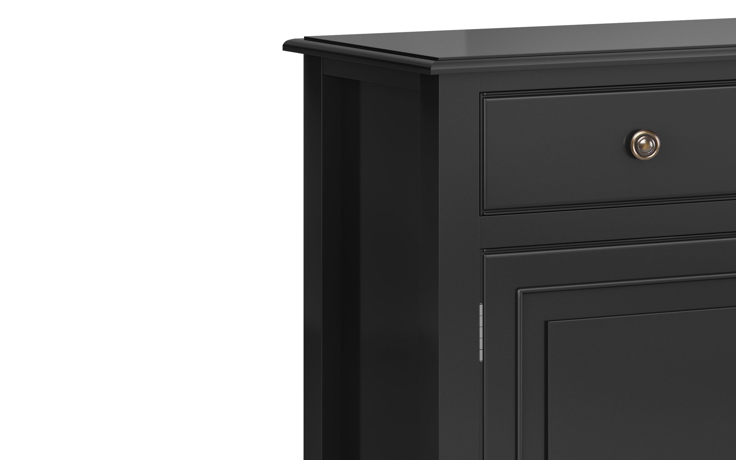 Black | Connaught 51-inch Storage Bench and 40-inch Cabinet