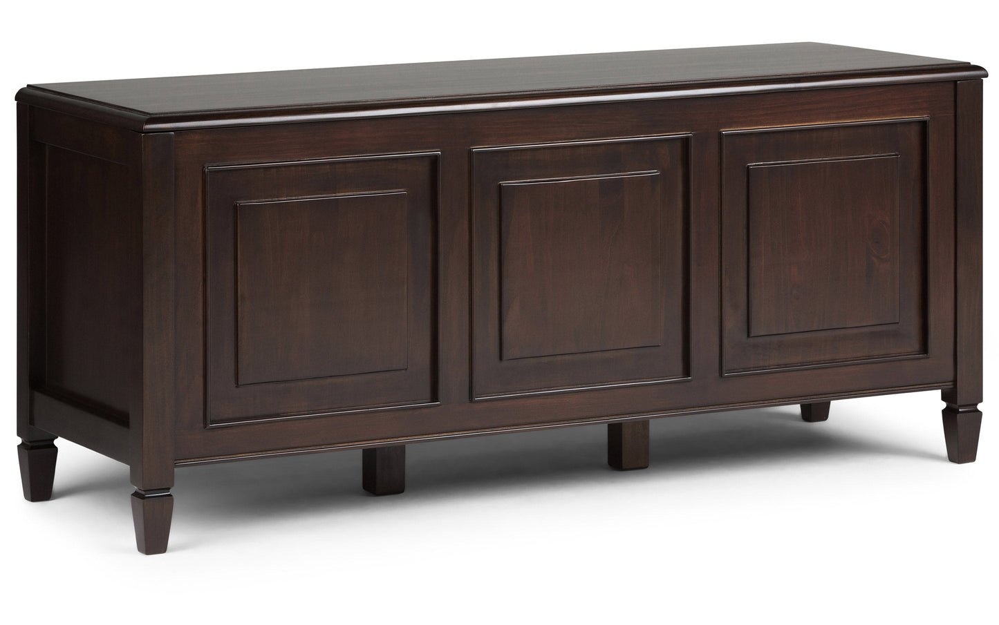 Dark Chestnut Brown | Connaught 51-inch Storage Bench and 40-inch Cabinet
