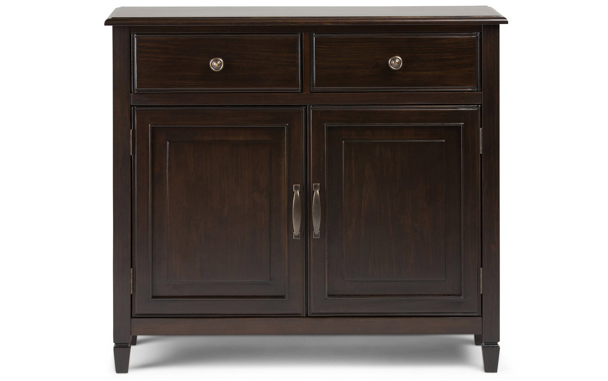 Dark Chestnut Brown | Connaught 51-inch Storage Bench and 40-inch Cabinet