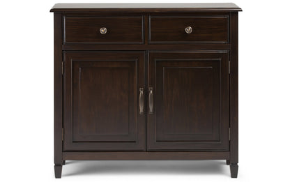 Dark Chestnut Brown | Connaught 51-inch Storage Bench and 40-inch Cabinet