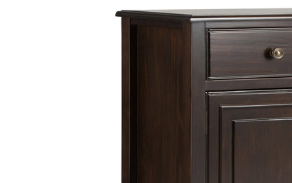 Dark Chestnut Brown | Connaught 51-inch Storage Bench and 40-inch Cabinet