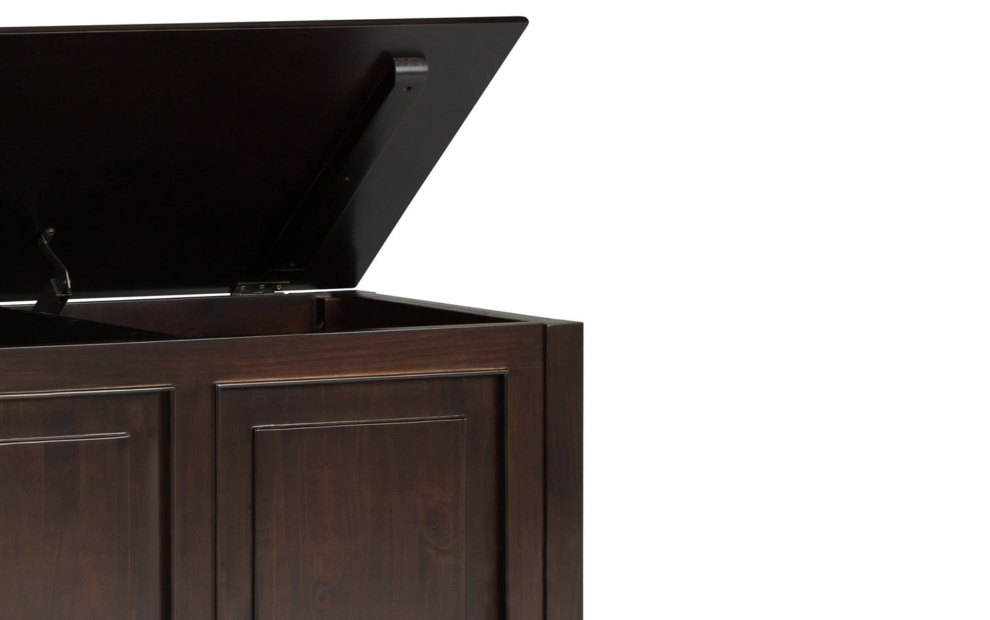 Dark Chestnut Brown | Connaught 51-inch Storage Bench and 40-inch Cabinet