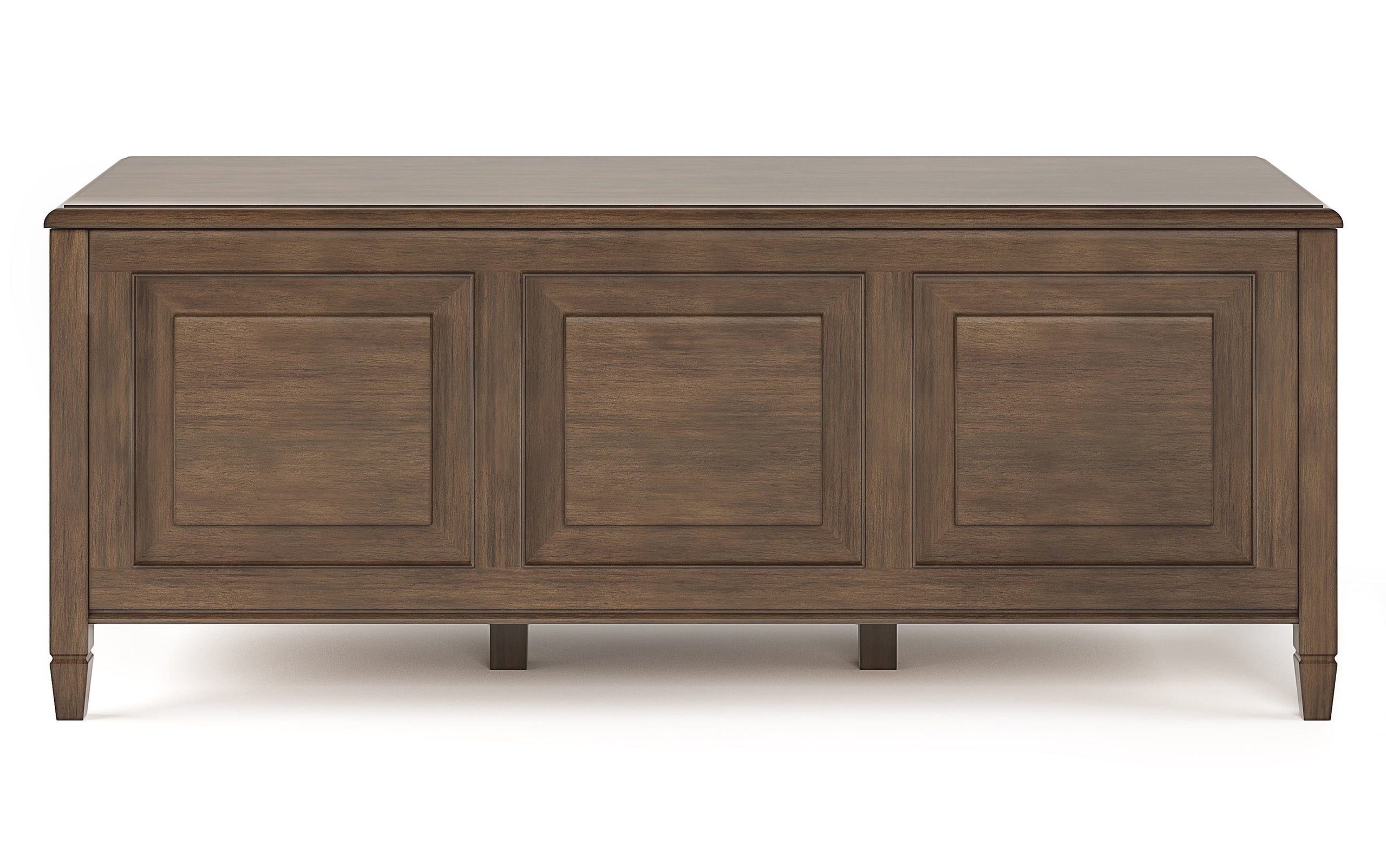 Natural Aged Brown | Connaught 51-inch Storage Bench and 40-inch Cabinet