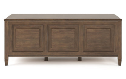 Natural Aged Brown | Connaught 51-inch Storage Bench and 40-inch Cabinet