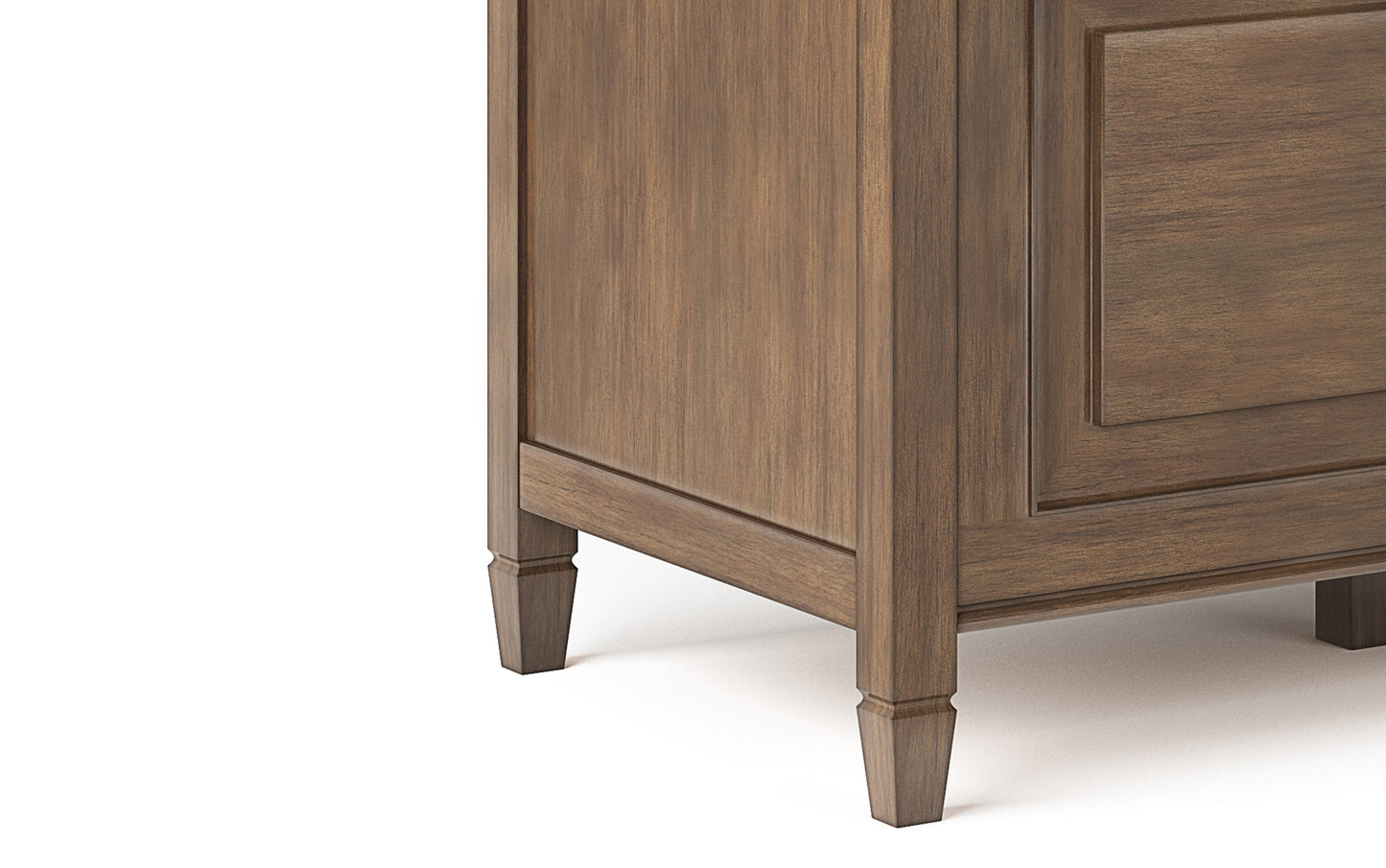 Natural Aged Brown | Connaught 51-inch Storage Bench and 40-inch Cabinet