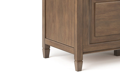 Natural Aged Brown | Connaught 51-inch Storage Bench and 40-inch Cabinet