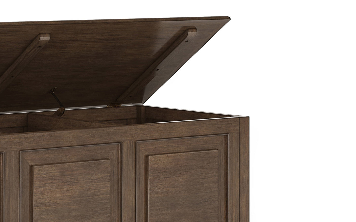 Natural Aged Brown | Connaught 51-inch Storage Bench and 40-inch Cabinet