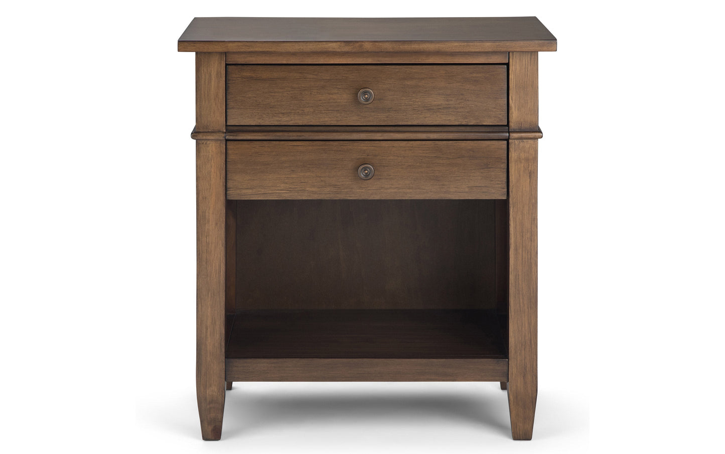 Rustic Natural Aged Brown | Carlton 24 inch Bedside Table (Set of 2)