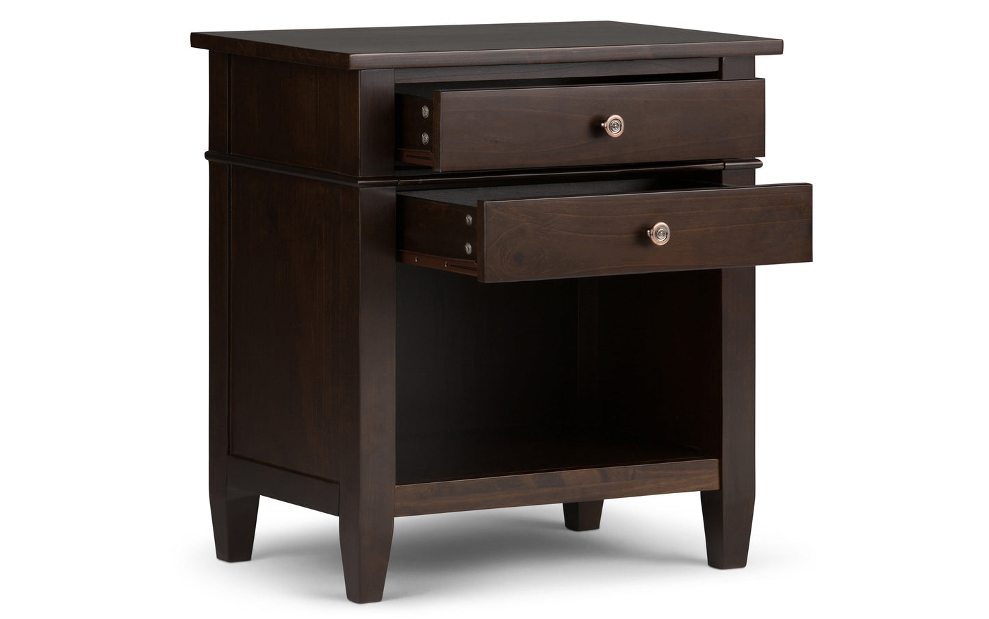 Dark Tobacco Brown | Carlton 24 inch Bedside Table (Set of 2)