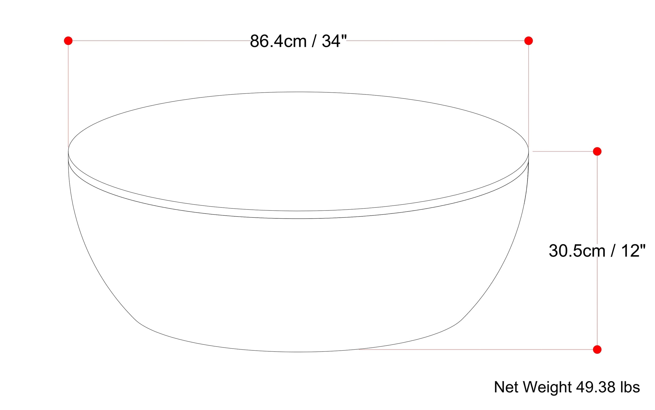 Natural | Elmbrook Drum Coffee Table