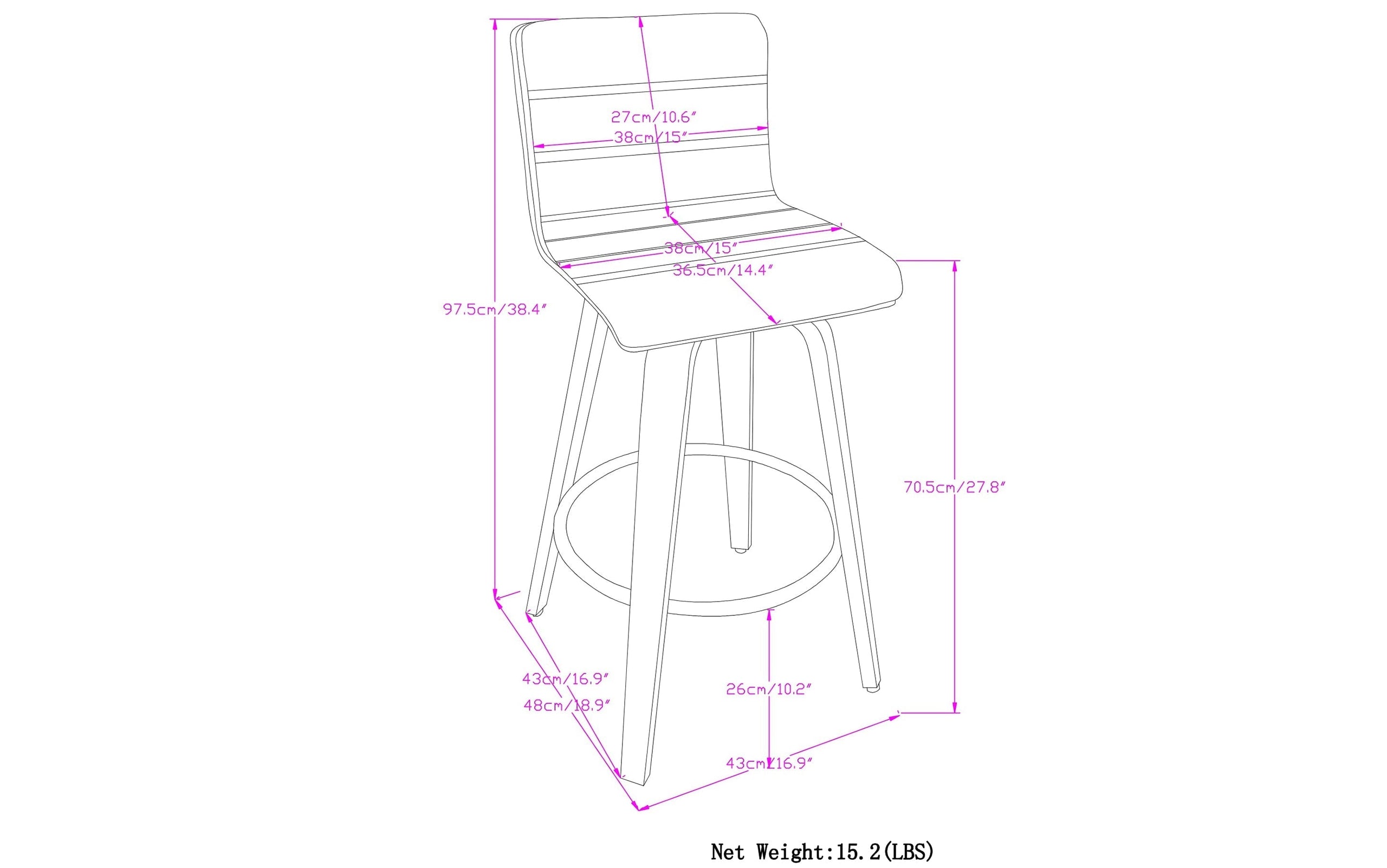 Grey Linen Style Fabric | Roland Swivel Bar Stool in Linen