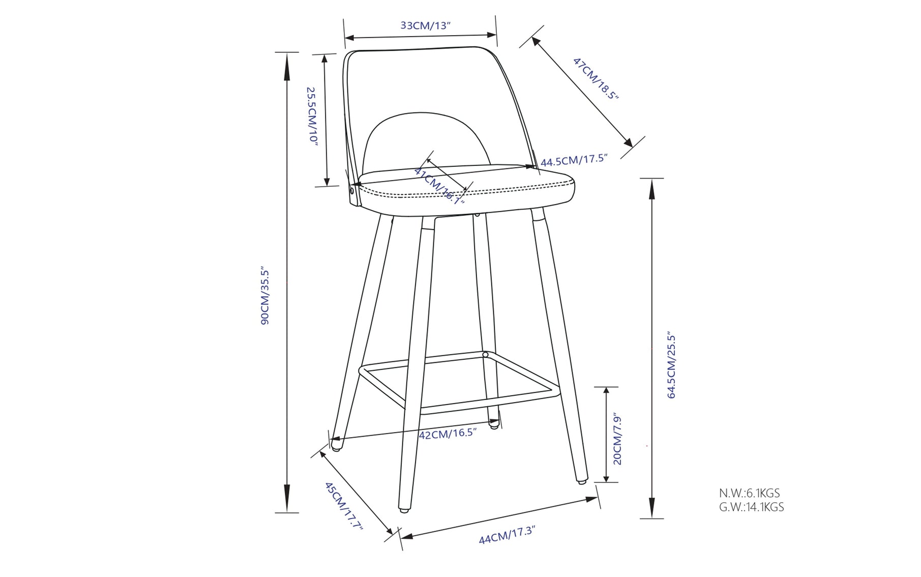 Micah Counter Height Stool (Set of 2) – Simpli Home