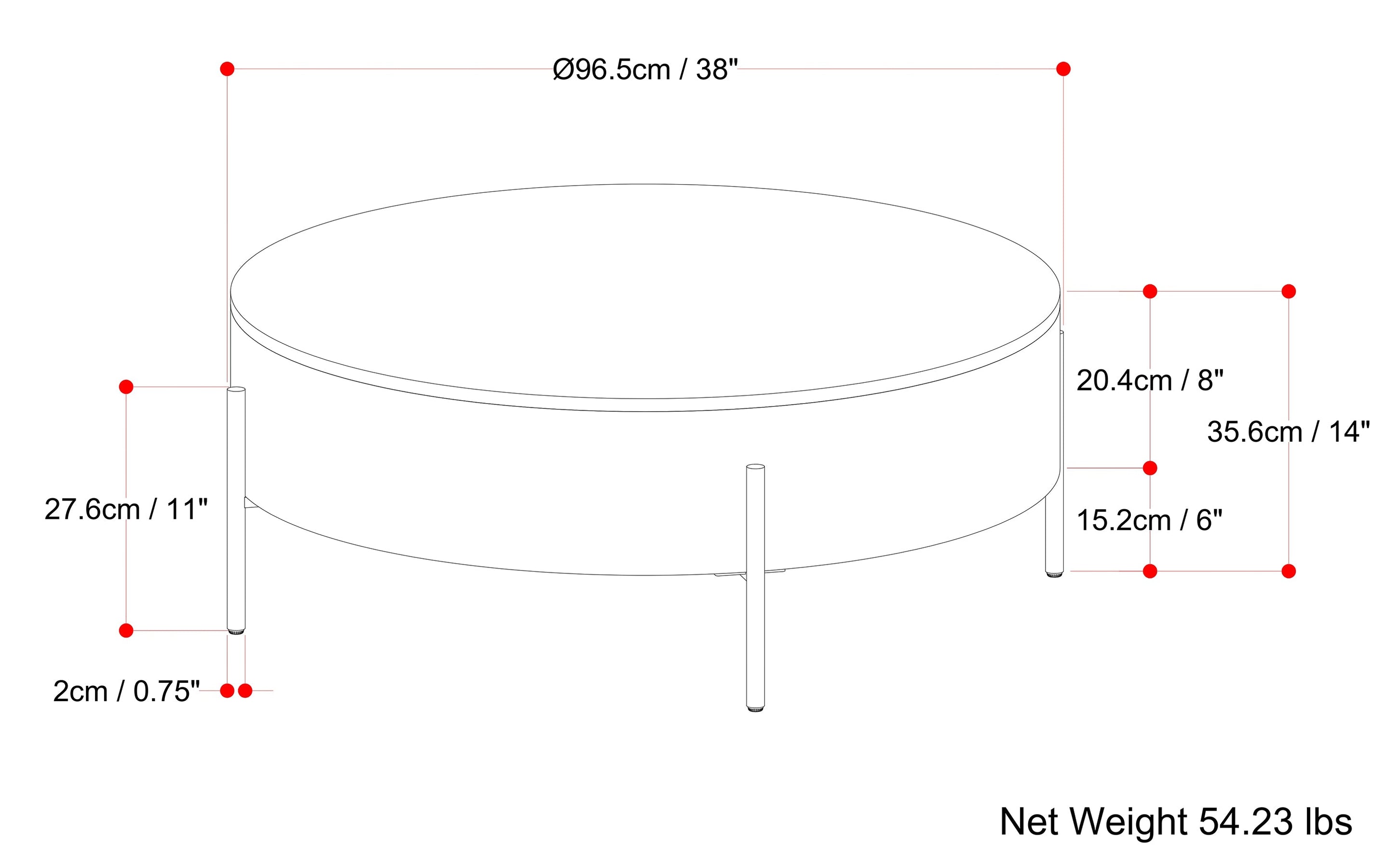 Rayburn Drum Coffee Table