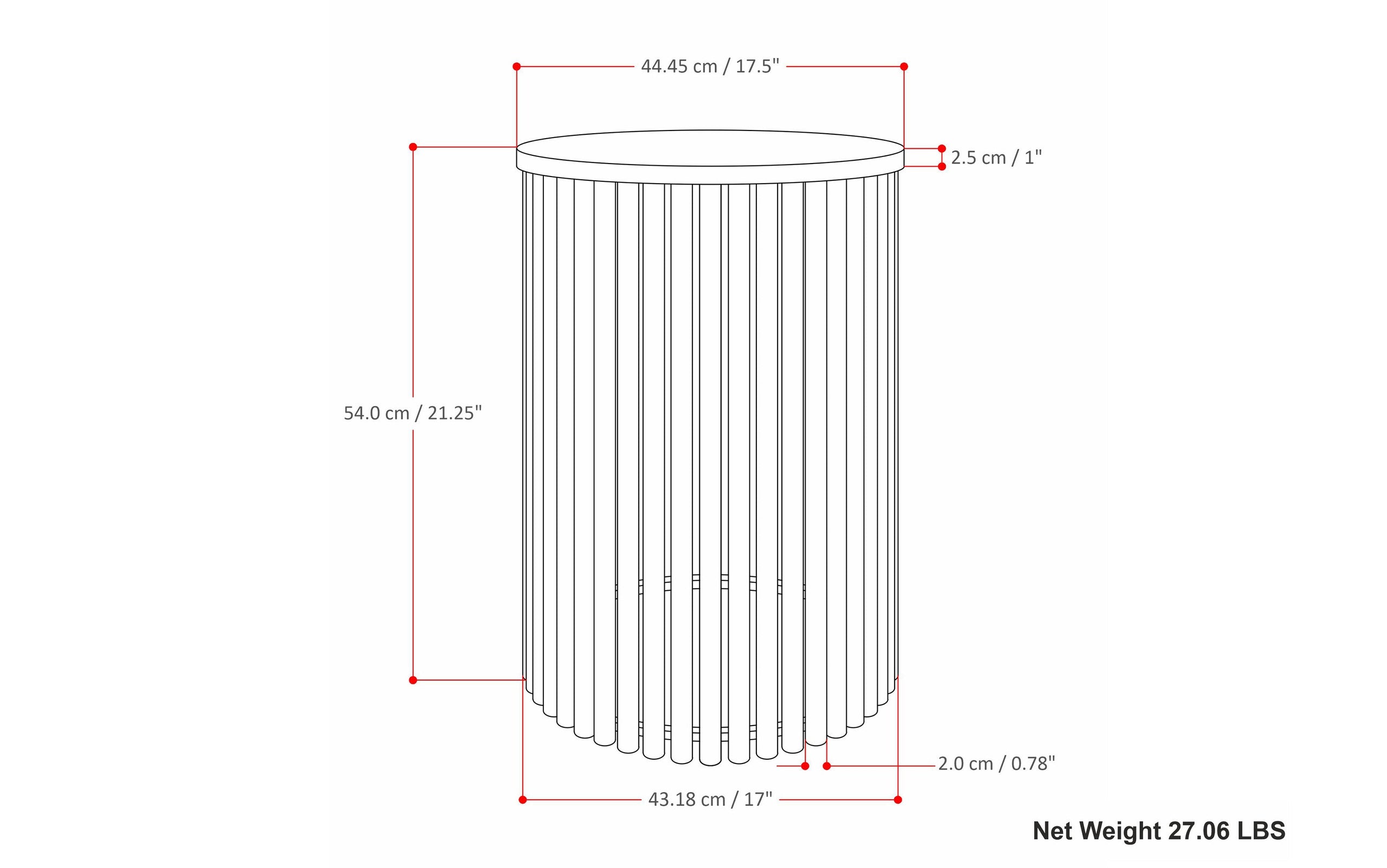 Natural and Black Wood | Demy Metal and Wood Accent Table
