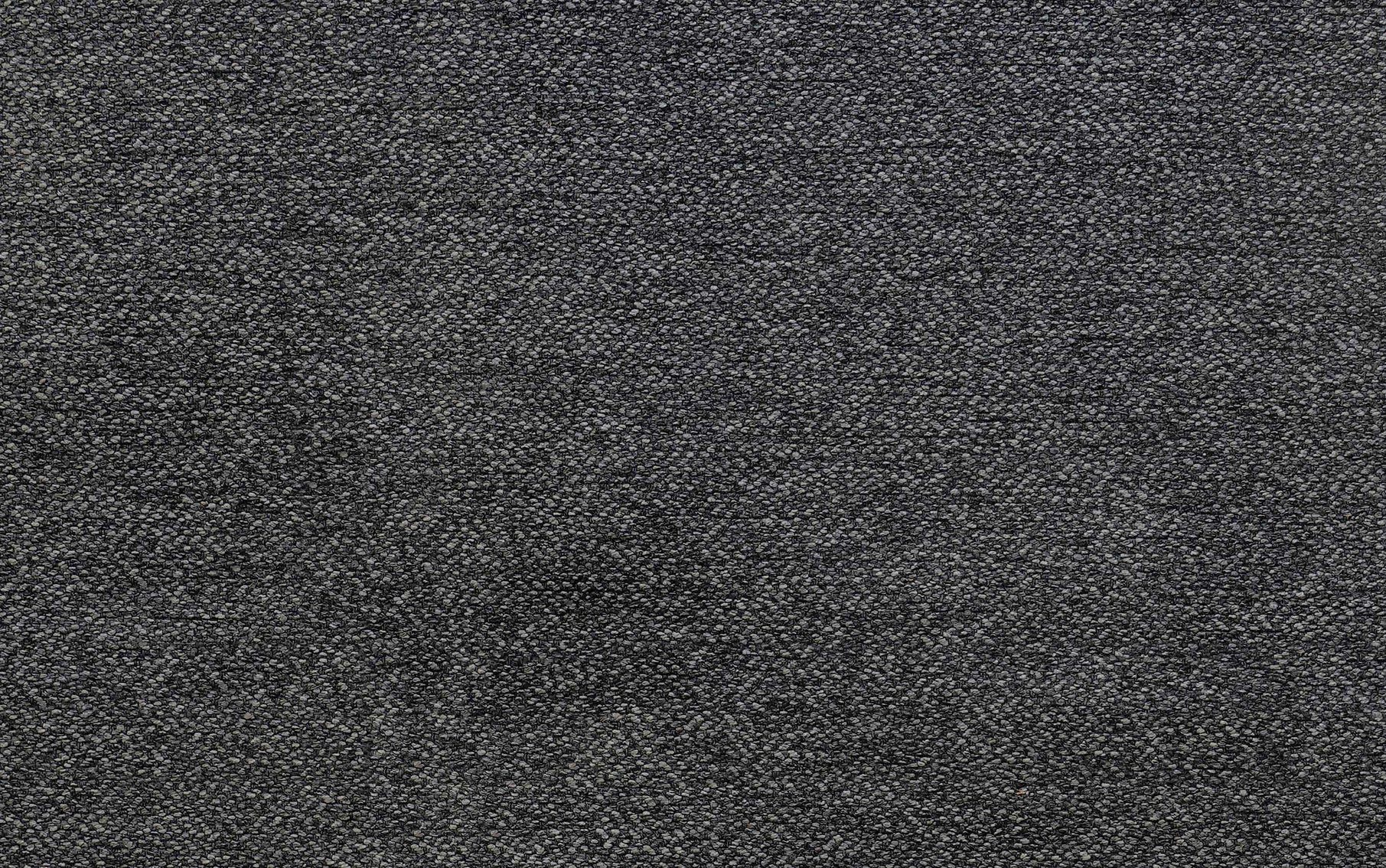 Charcoal Grey Woven Polyester Fabric | Morrison Large Rectangular Ottoman