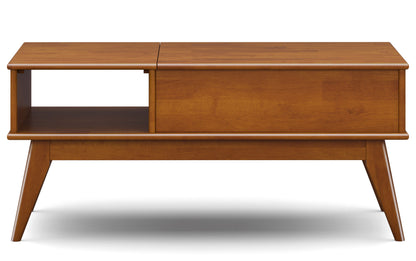 Teak Brown | Draper 48 inch Coffee Table with 22 inch End Tables (Set of 3)