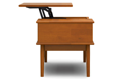 Teak Brown | Draper 48 inch Coffee Table with 22 inch End Tables (Set of 3)
