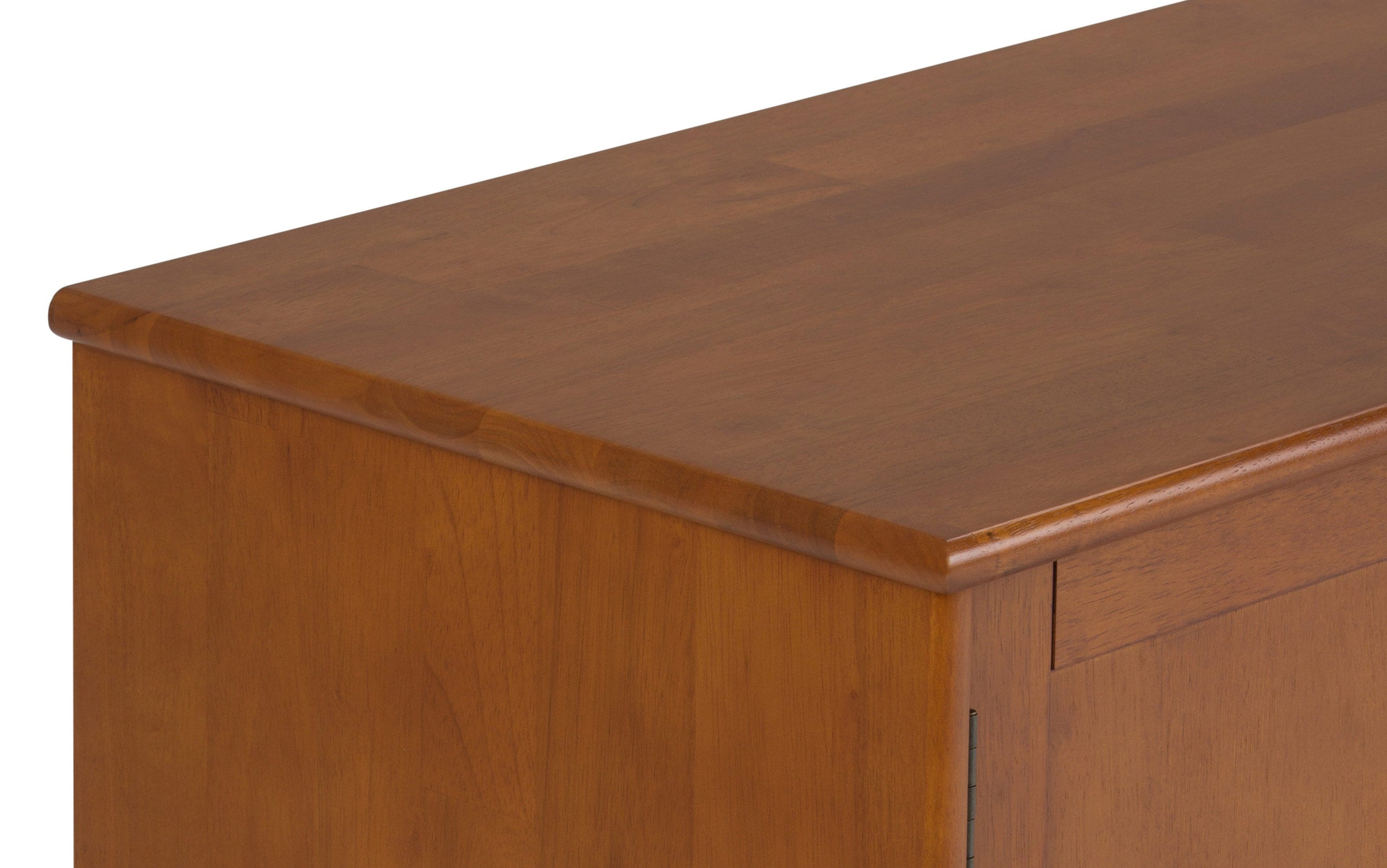 Teak Brown | Draper 60W TV Stand with Set of Two 22W Cubbie Bookcases w/ Drawer