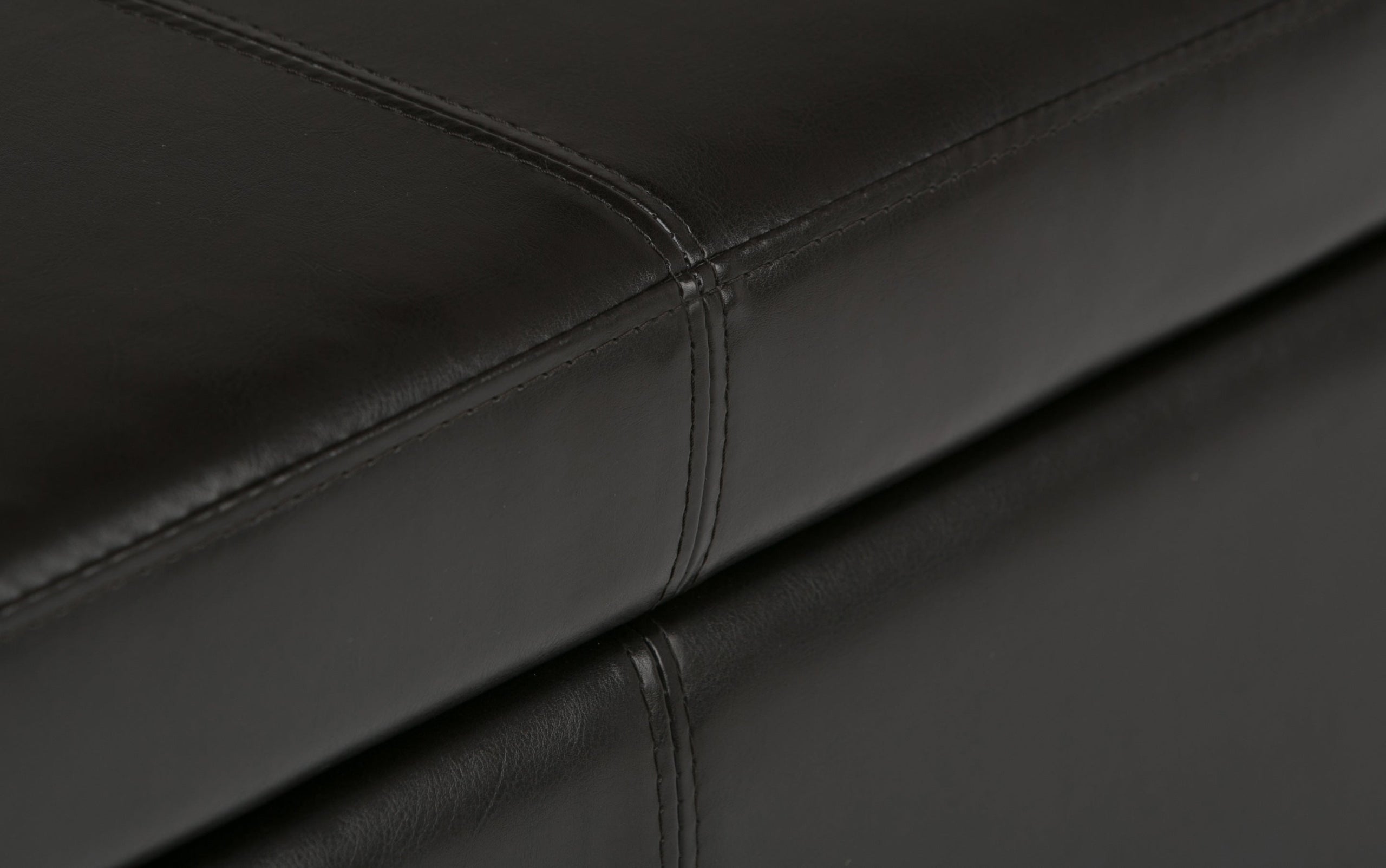Tanners Brown Vegan Leather | Avalon Storage Ottoman in Vegan Leather