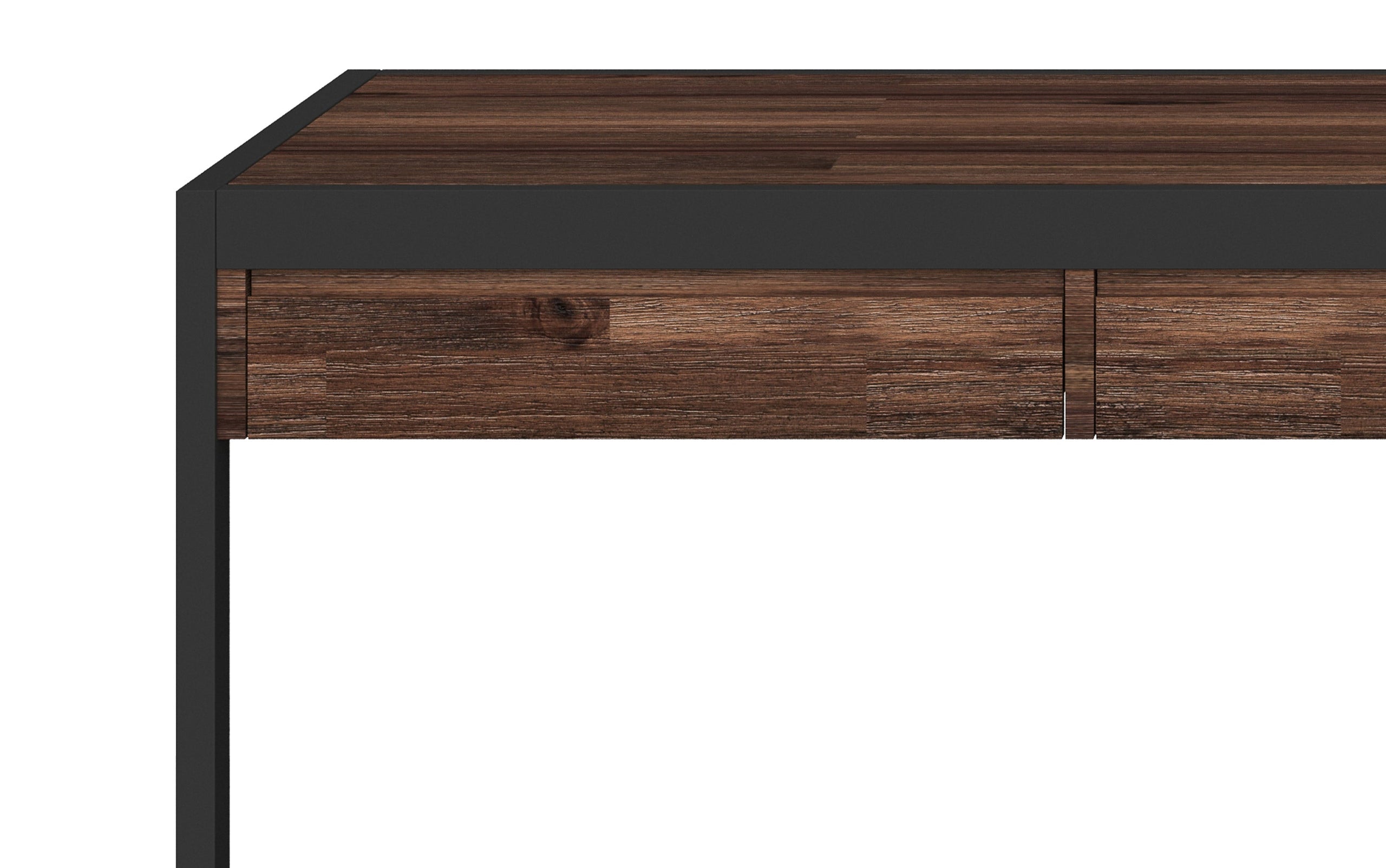 Distressed Charcoal Brown | Erina Large Desk