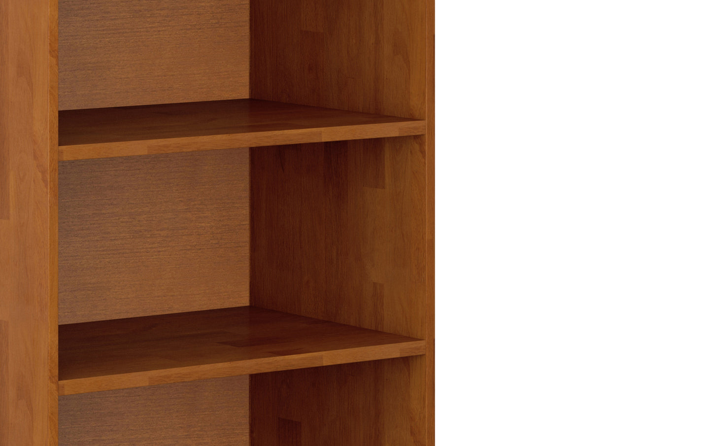 Teak Brown | Harper 60W TV Stand with Set of Two 24W 4 Shelf Bookcases w/ Drawer