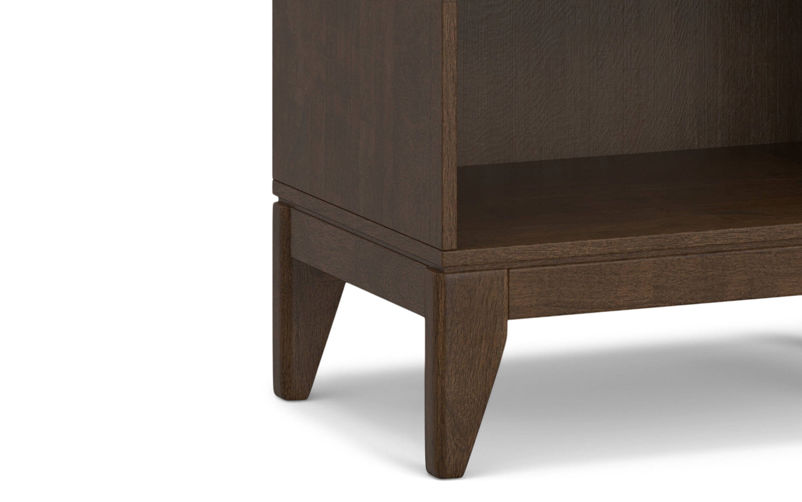 Walnut Brown | Harper 72W Low TV Stand with Set of Two 24W 5 Shelf Bookcases