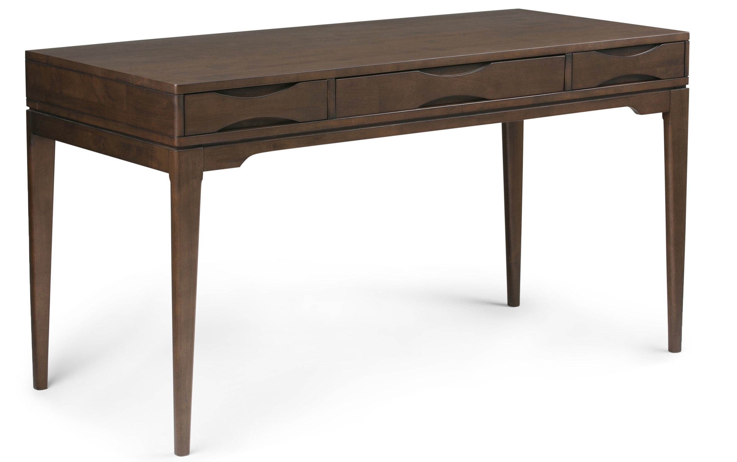Walnut Brown | Harper 60 inch Desk and 24 inch Bookcase