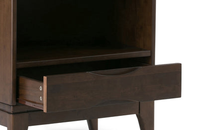 Walnut Brown | Harper 60 inch Desk and 24 inch Bookcase