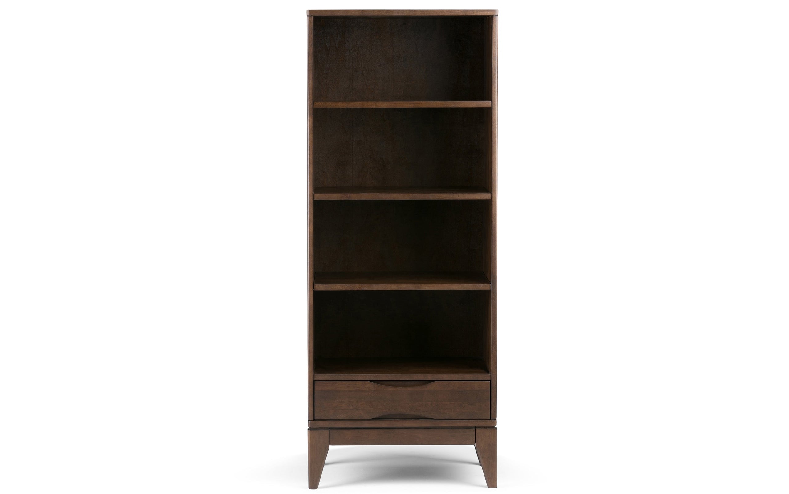 Walnut Brown | Harper 60 inch Desk and 24 inch Bookcase