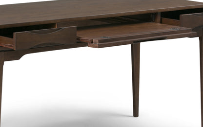 Walnut Brown | Harper 60 inch Desk and 24 inch Bookcase