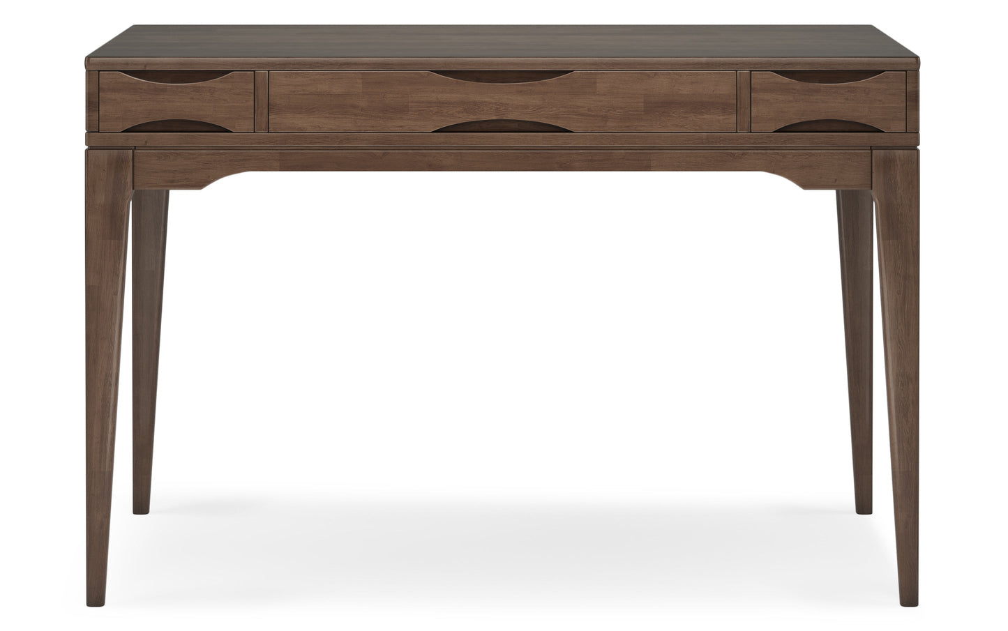 Walnut Brown | Harper 48 inch Desk and 24 inch Bookcase
