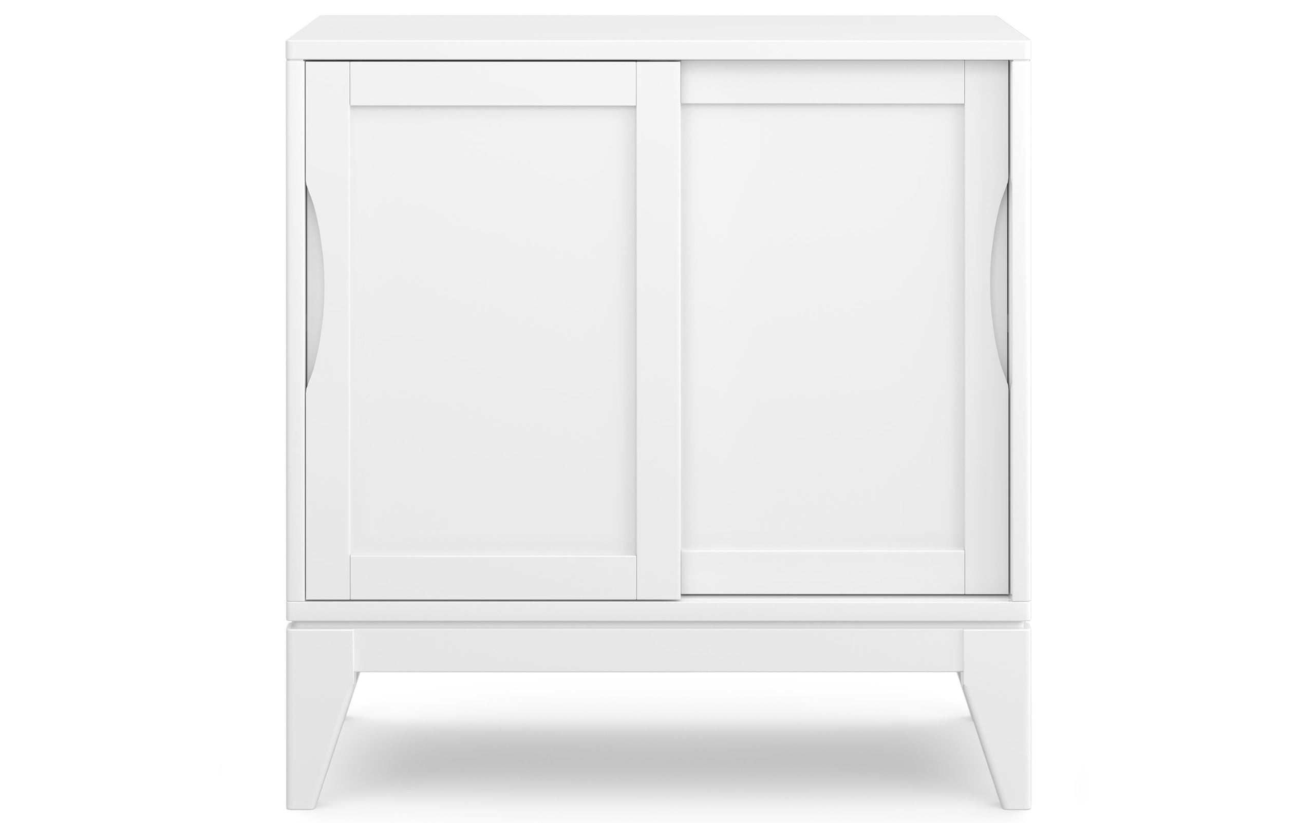 White | Harper 30W Storage Cabinet with Doors Set of 2