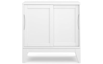 White | Harper 30W Storage Cabinet with Doors Set of 2