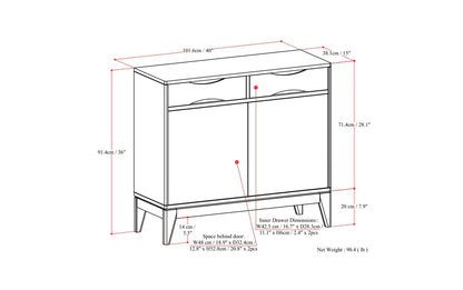 Harper 40 inch Storage Cabinet (Set of 2)