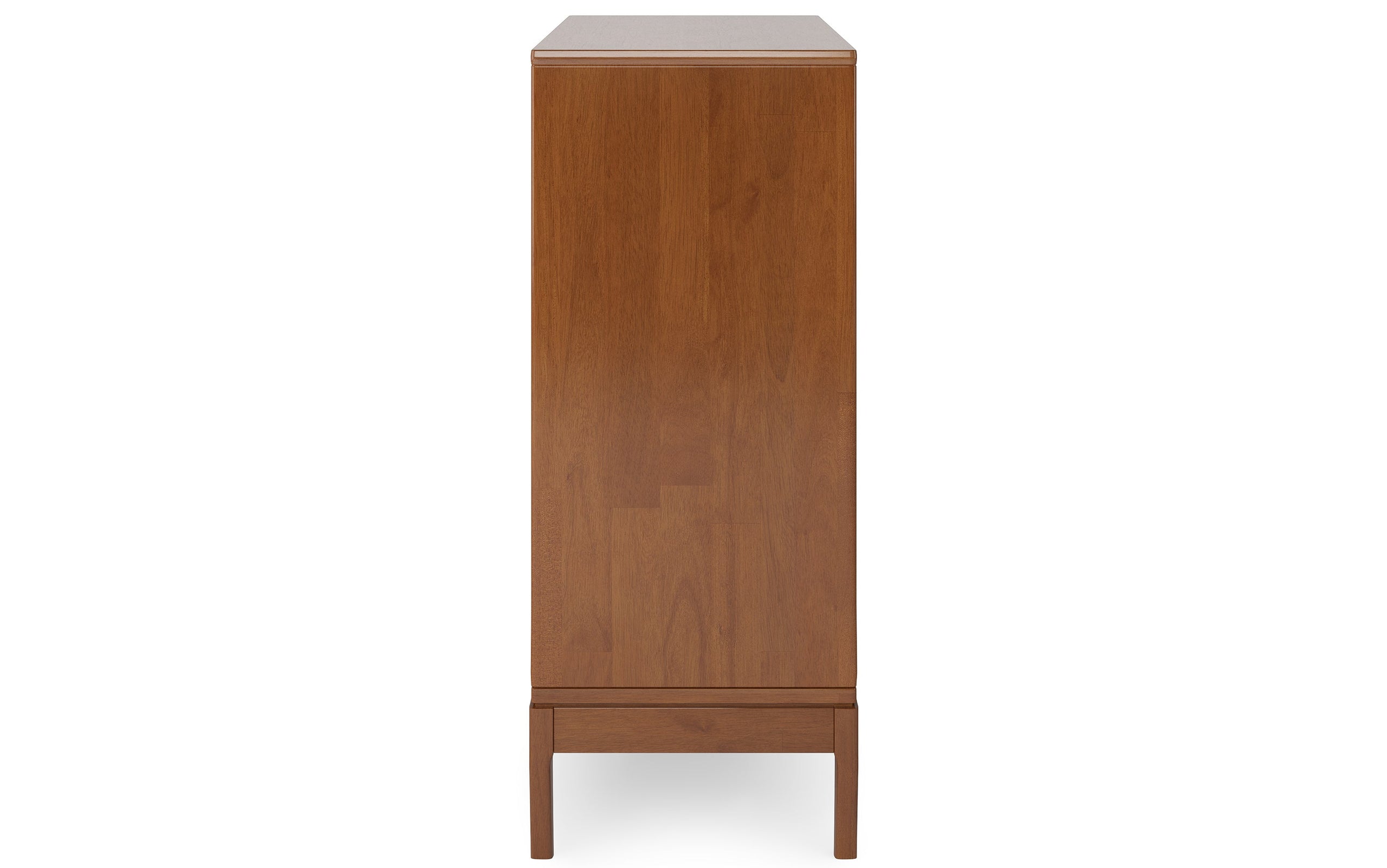 Teak Brown | Harper 48W Tall Storage Cabinet with Doors and 3 Drawers Set of 2