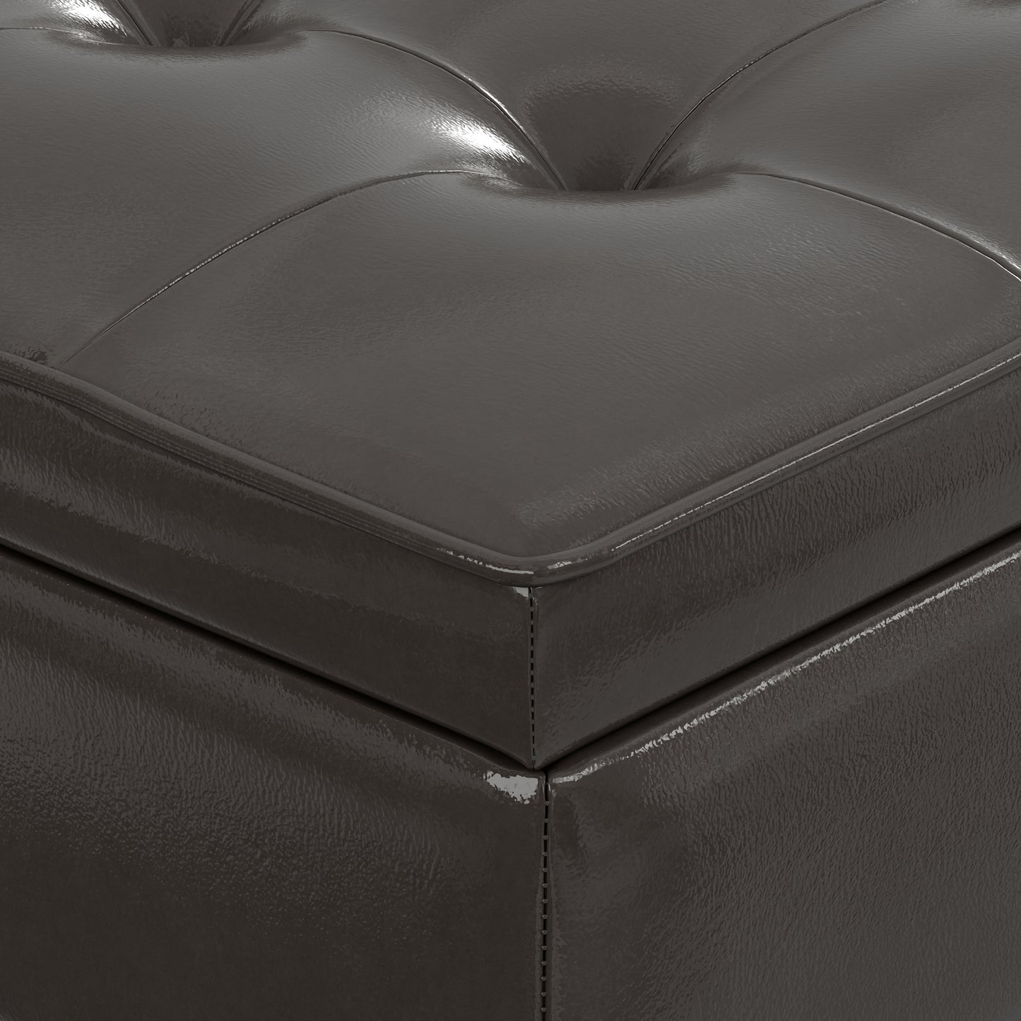 Cosmopolitan Ottoman Bench in Vegan Leather