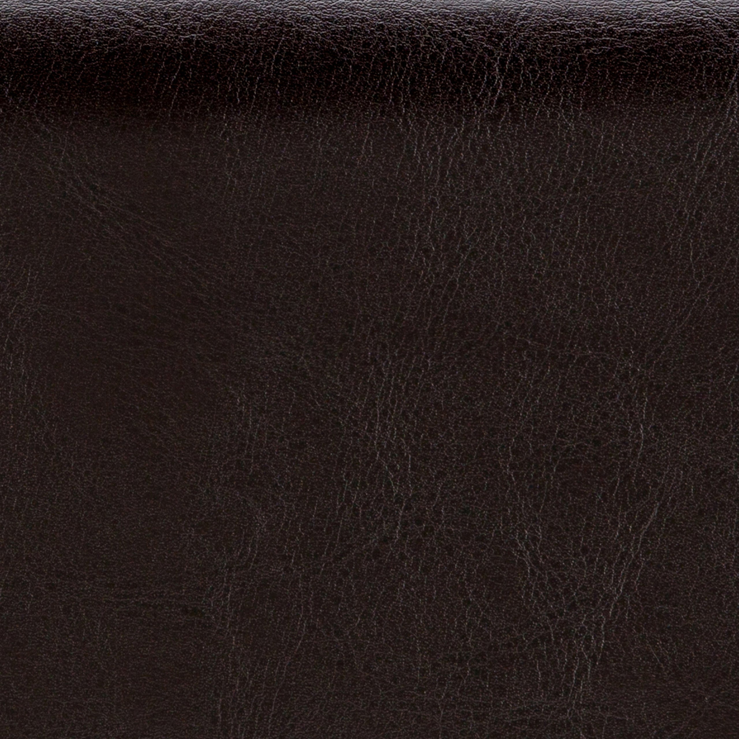 Tanners Brown Vegan Leather | Cosmopolitan Ottoman Bench in Vegan Leather