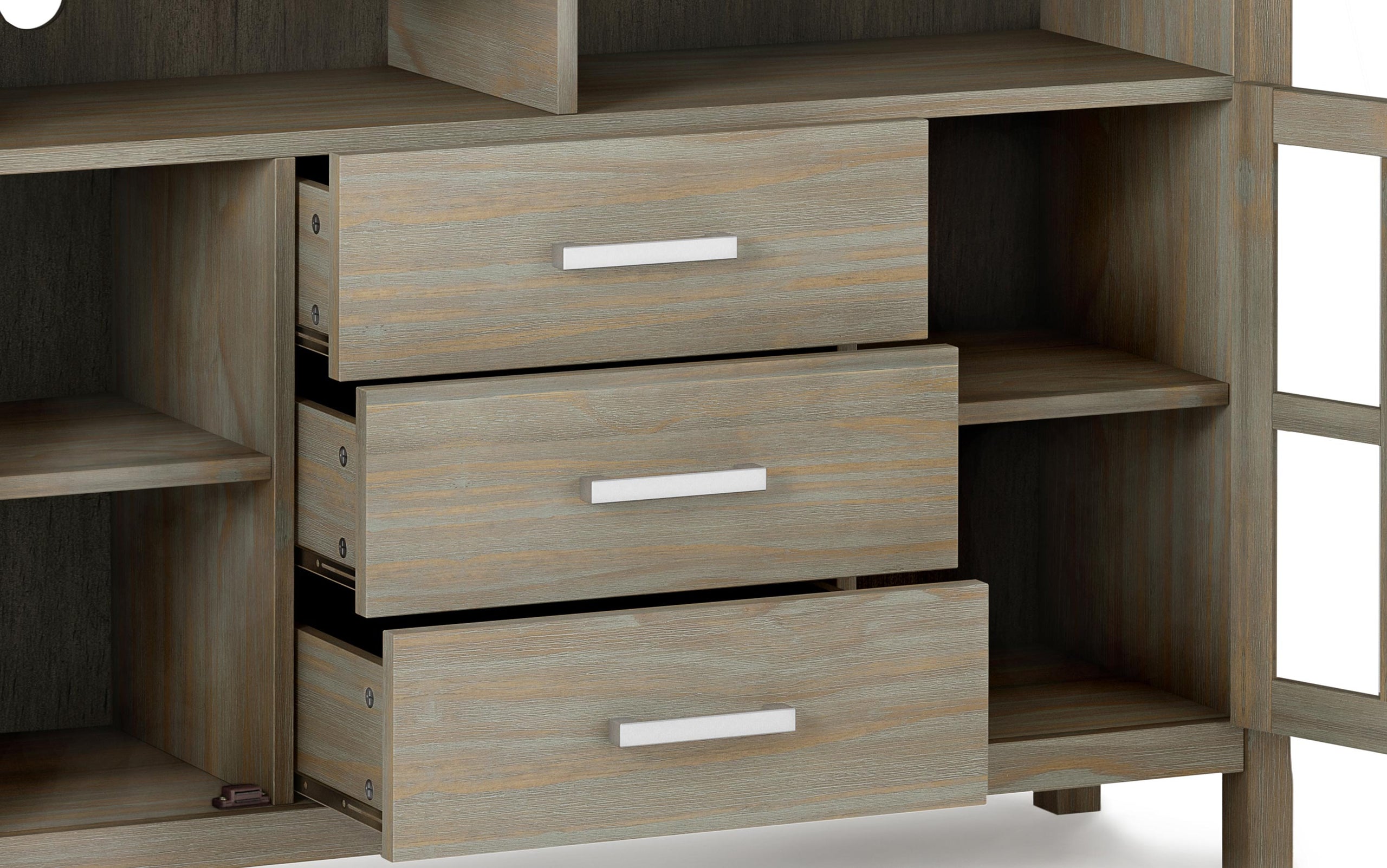 Distressed Grey | Kitchener Tall TV Stand
