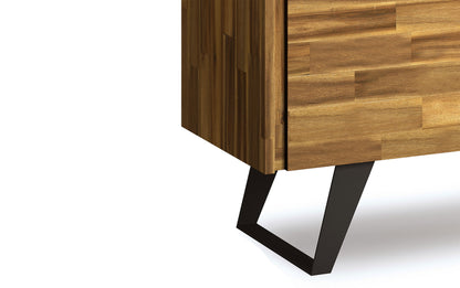 Distressed Golden wheat Acacia | Lowry 39W Tall Storage Cabinet with Doors Set of 2