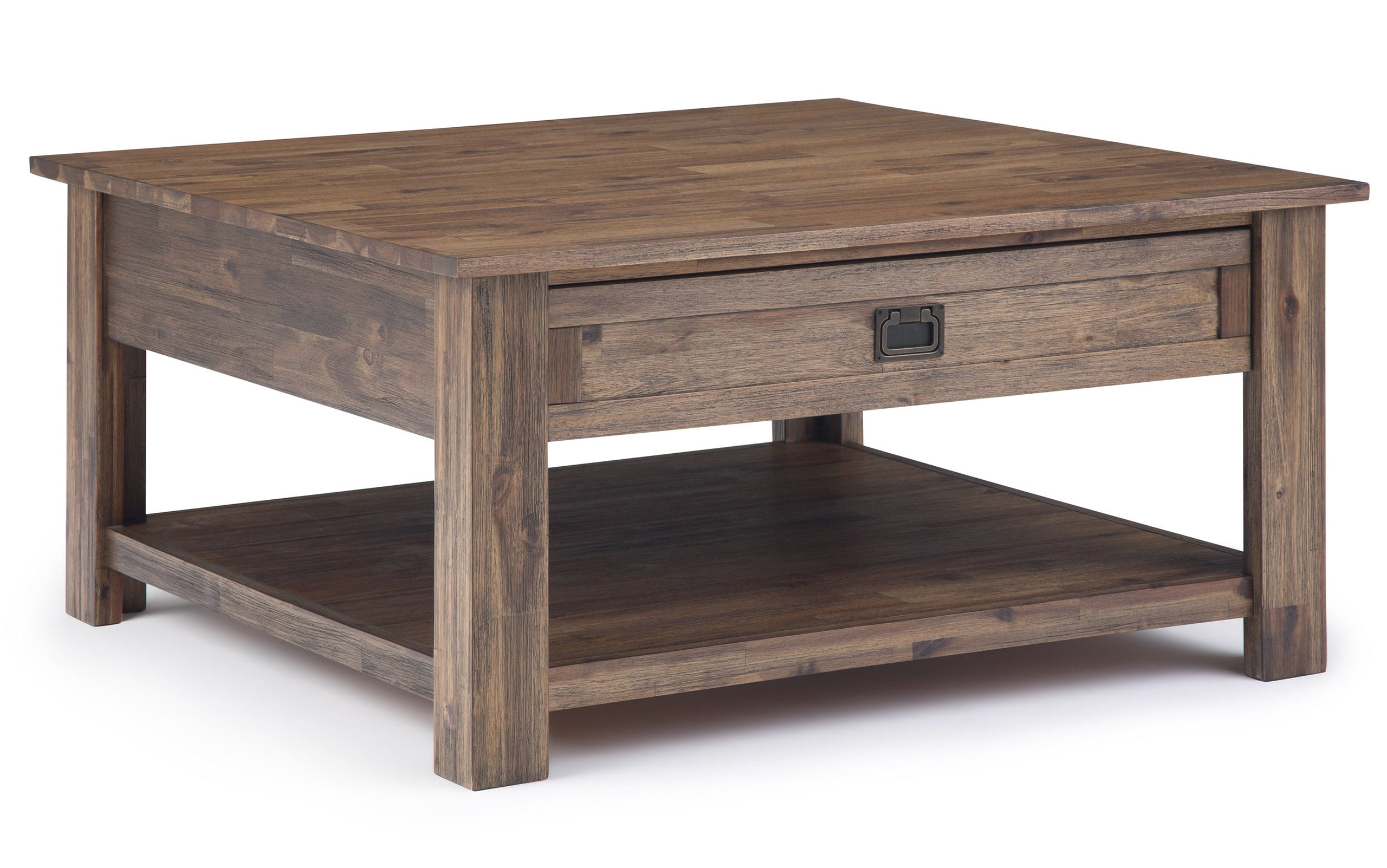 Rustic Natural Aged Brown | Monroe 38 inch Coffee Table with 22 inch End Tables (Set of 3)