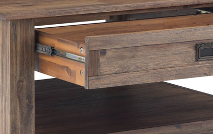 Rustic Natural Aged Brown | Monroe 38 inch Coffee Table with 22 inch End Tables (Set of 3)